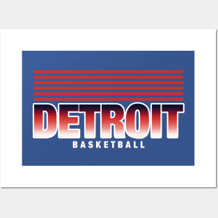 Detroit basketball vintage Posters and Art
